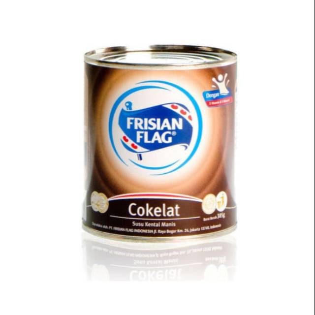 

Frisian Flag Susu Kental Manis Coklat Bendera 370gr