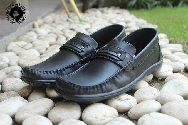 RING DASI - BLACK MASTER ORIGINAL | Sepatu Formal Pria Slop Kerja Moccasin Santai Kuliah Kasual