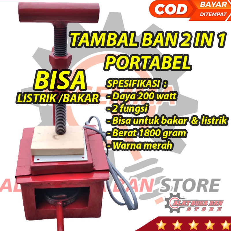 Otomatis Tambal ban Listrik Elektrik Bisa Tambal Bakar Portable 2 Fungsi 1 Alat