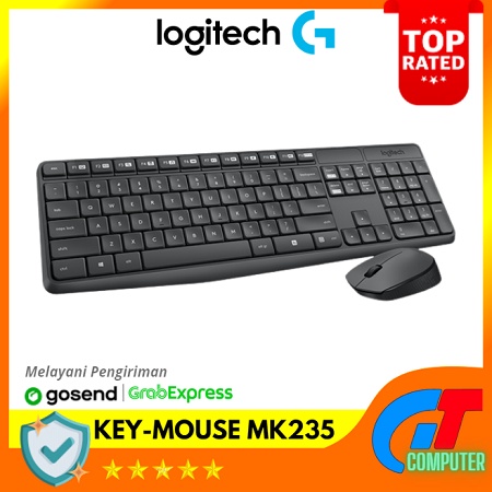 LOGITECH WIRELESS COMBO KEYBOAD + MOUSE MK235 Original