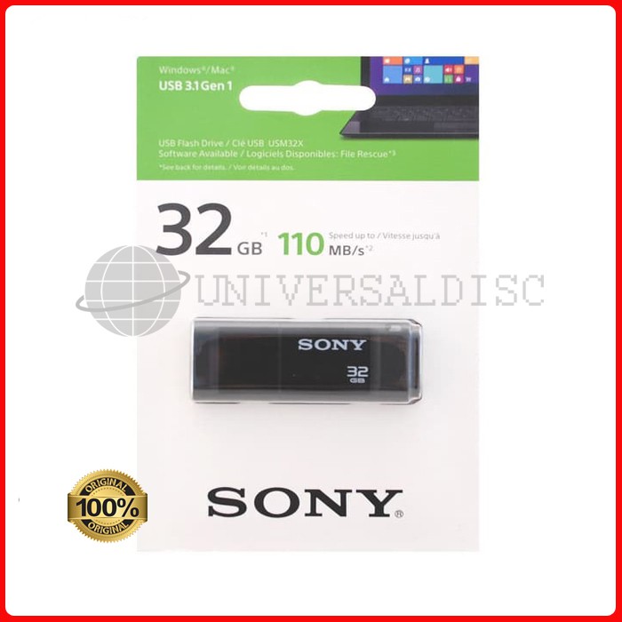 Sony 32GB USB 3.1 Flash Drive USM32X Gen 1