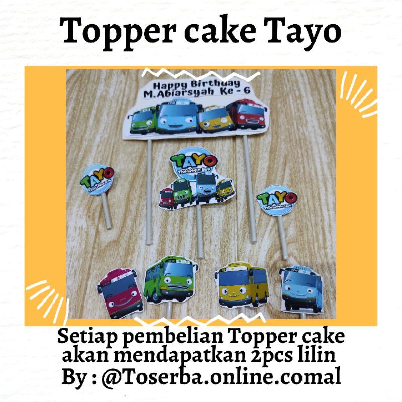 topper cake tayo
