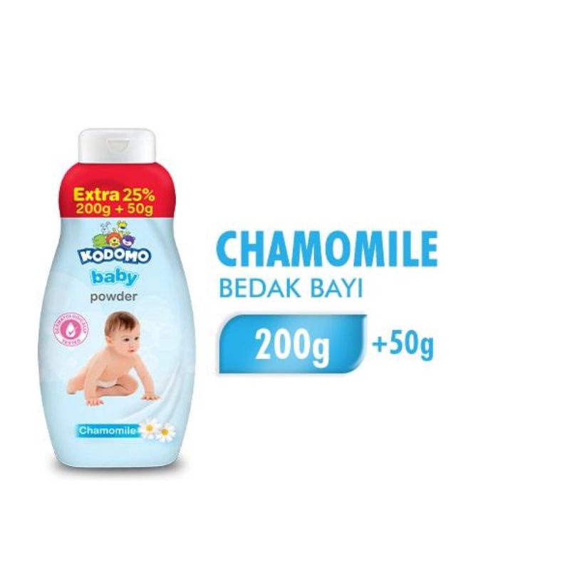 Kodomo Bedak Bayi Biru - Powder Baby Classic Blue Botol 200g+50g