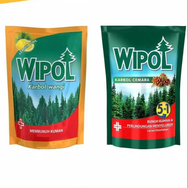 WIPOL KARBOL CEMARA/LEMON REFIL 750 ML