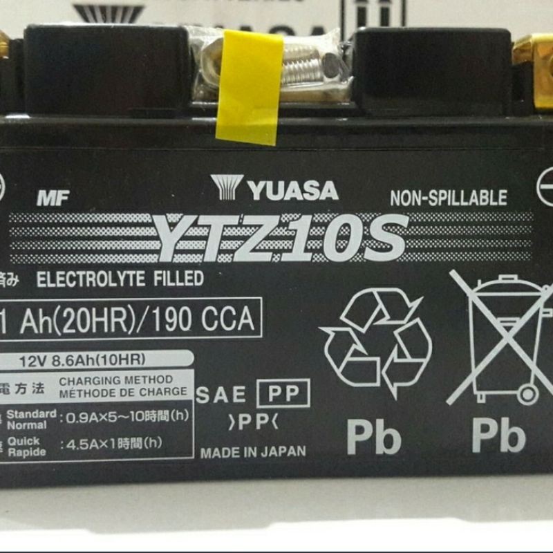 Aki Yuasa YTZ10S Original Jepang / MBTZ10S