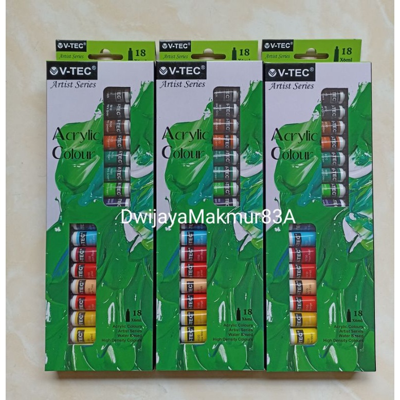 

Cat Akrilik 18 warna / Acrylic Colours 18