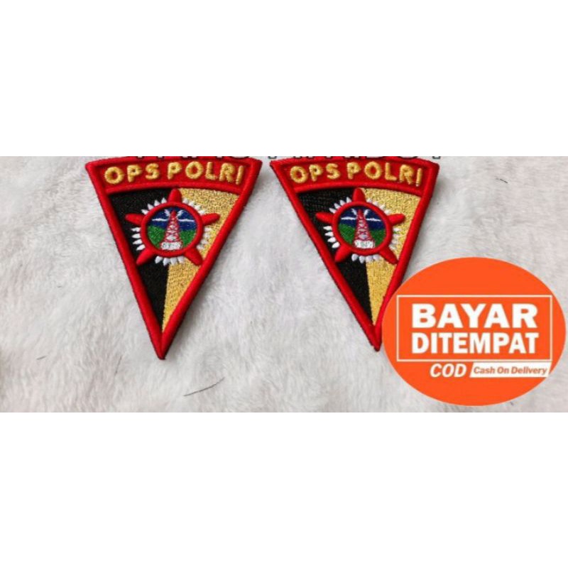 brivet/pin/logo ops polri bordir timbul
