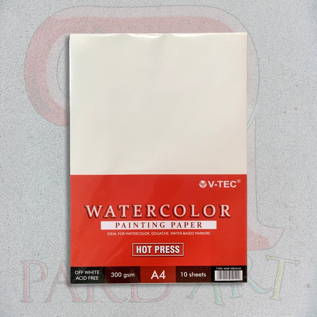 

Watercolor Paper / Kertas Cat Air / Hot Press / V-Tec Watercolor Paper