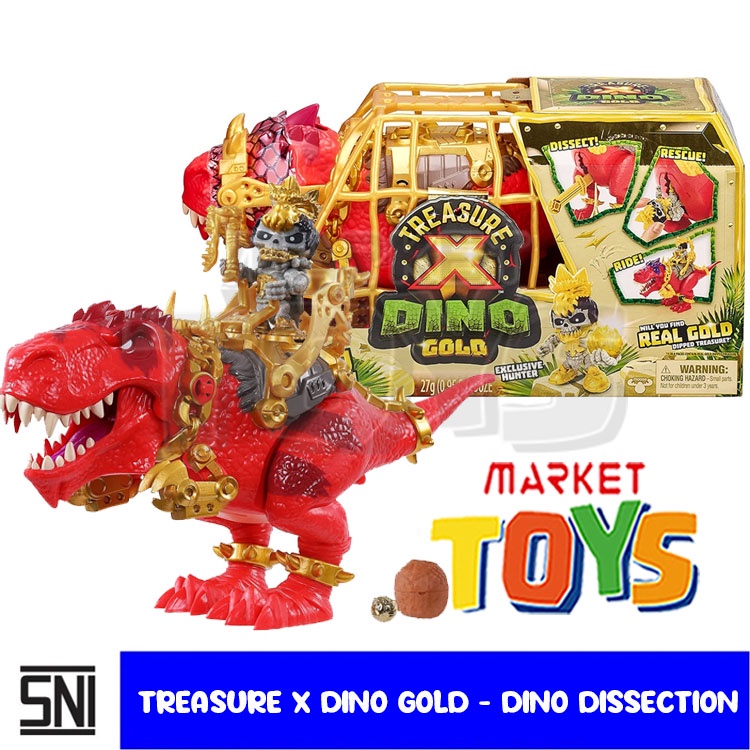 Treasure X Dino Gold - Dino Dissection Mainan Anak Figurine Dinosaurus Dino Hunter