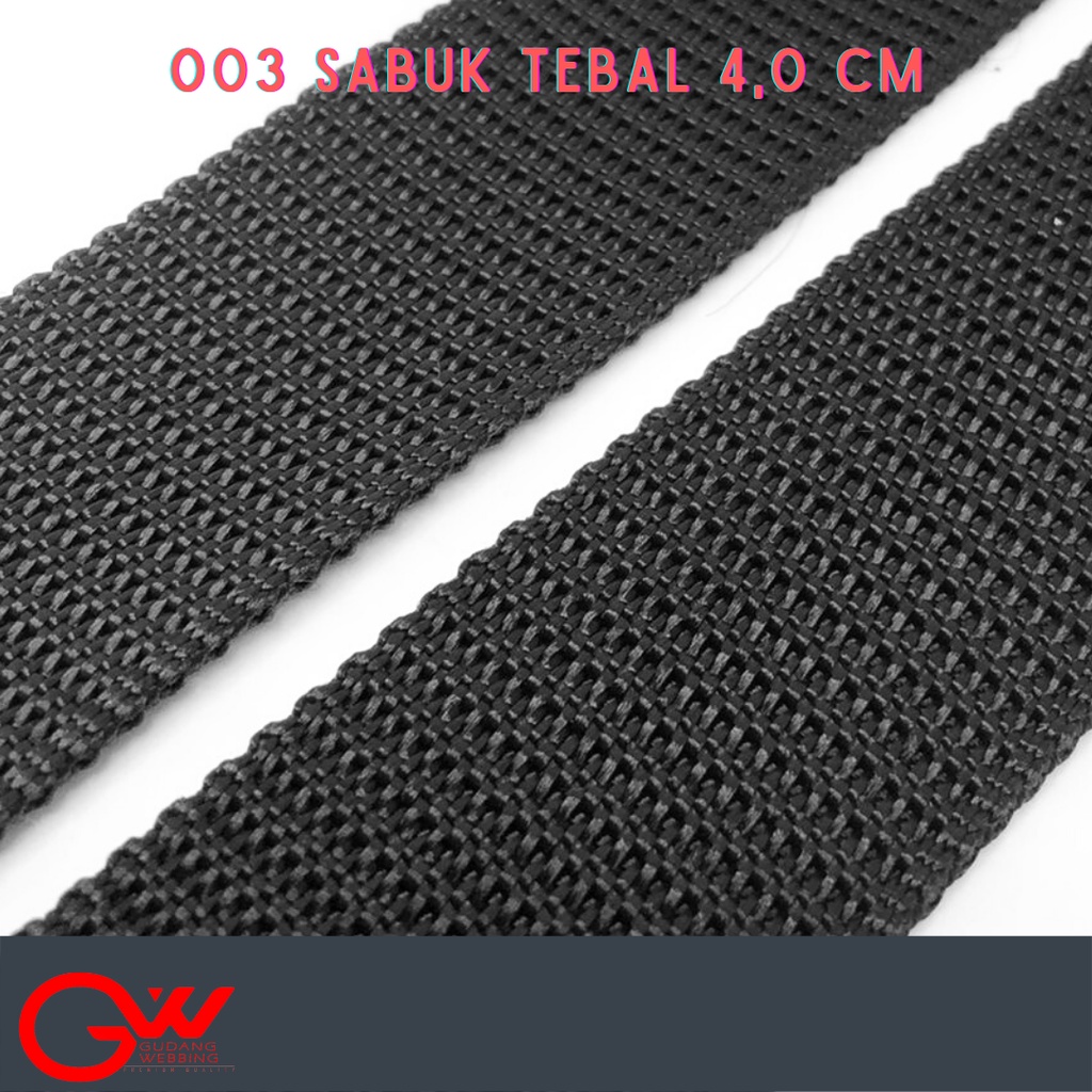 003 SABUK TEBAL 4,0 CM HITAM