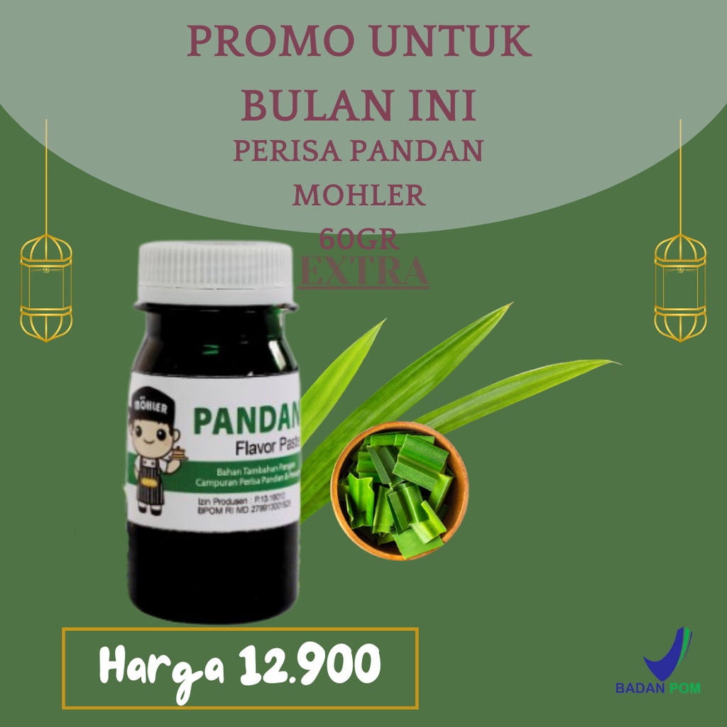

⚡COD⚡ PERISA PASTA PEWARNA MOHLER PANDAN 60gr COCOK UNTUK TAMBAHAN BAHAN ICE CREAM / PERISA PASTA MOHLER PANDAN 60gr BISA BUAT TAMBAHAN PANGAN BAHAN KUE / MOHLER Pasta perisa pewarna PANDAN