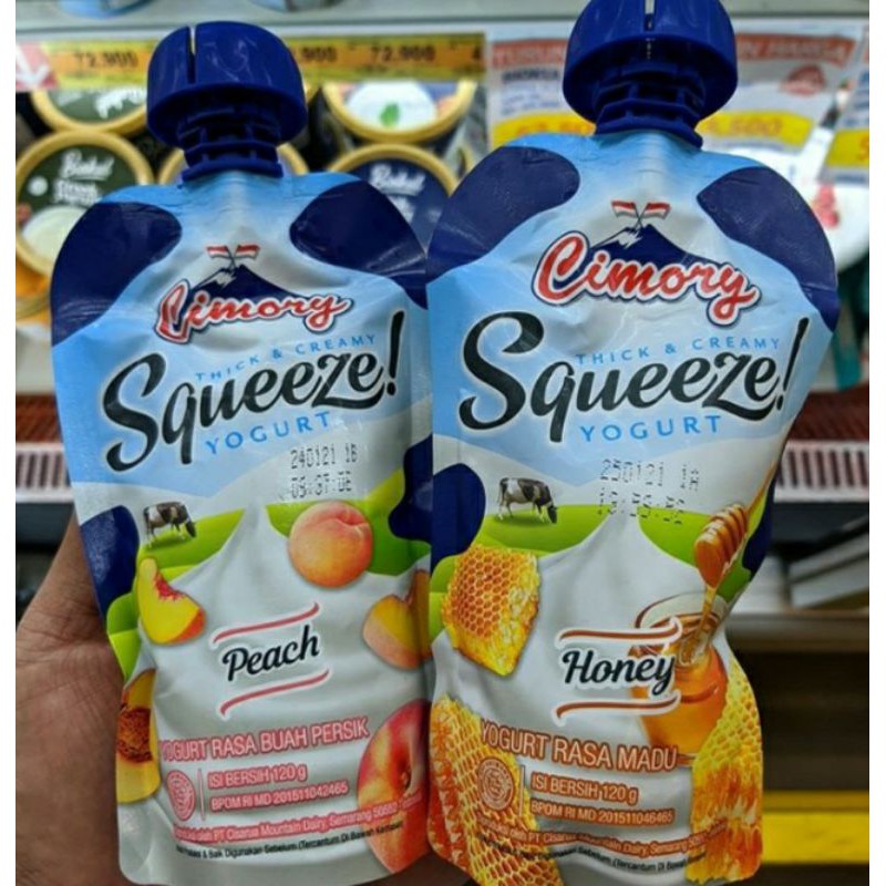 CIMORY SQUEEZE YOGURT BARU DAN VIRAL Di TikTok RASA HONEY DAN PEACH