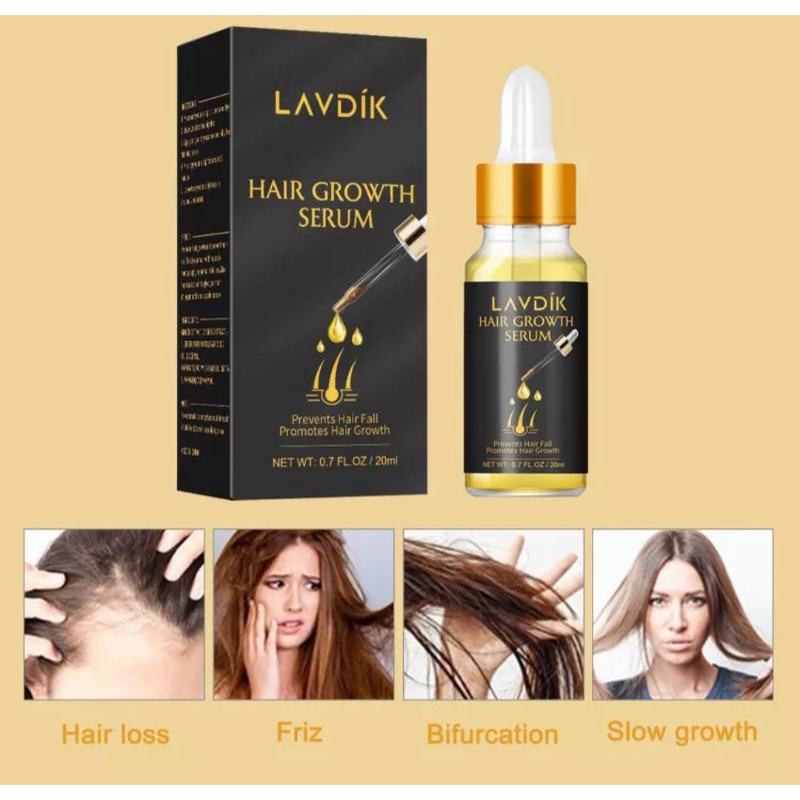 Serum Penambah Ketebalan Rambut Mengatasi Kerontokan Rambut LAVDIK