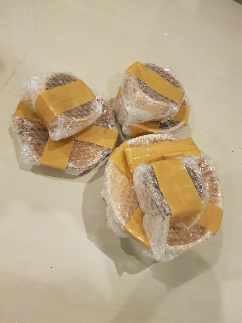 Piring Bunga Kayu Jati 19 Cm