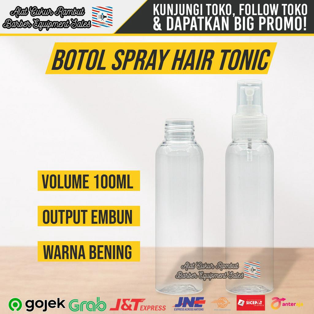 Botol Spray Hair Tonic Bottle Mist Spray Embun Hair Tonic  Barbershop Salon 100ml