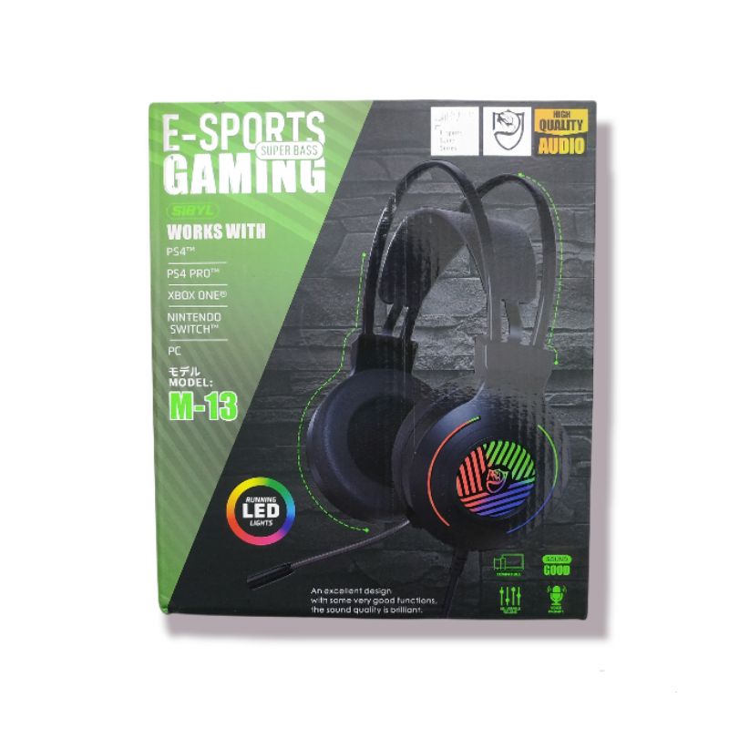 E-Sports Gaming Headset SIBYL M-13 Super Bass