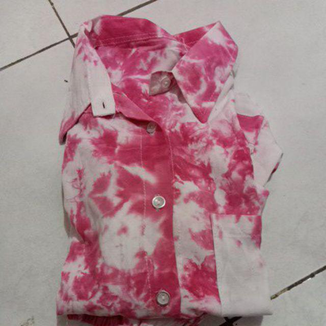 Batik_pekalongan Set Tie Dye Dewasa / Lengan Panjang/casual Trend