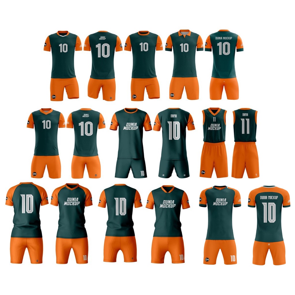 Mockup Jersey Kit - Corel DRAW (Produk Digital)