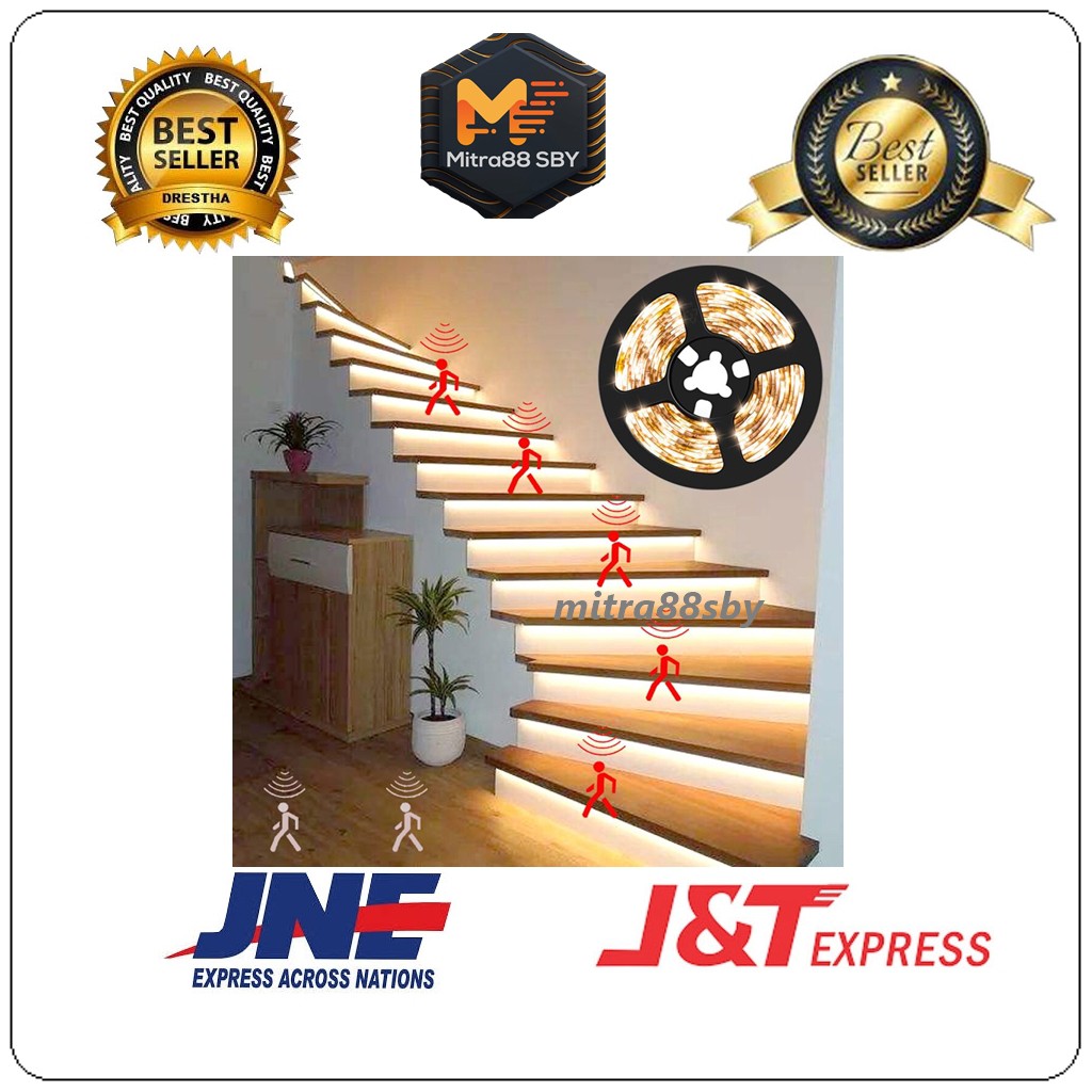 Mitra88sby lampu led strip 2835 IP33 indoor 1 rol 5 meter