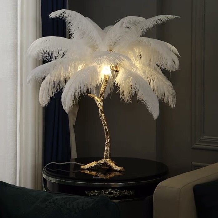 LUXURY#LBT2 Bulu Lampu Meja / Lampu hiasan / Pajangan Lampu Mewah di Ruang Tamu / Kamar Tidur