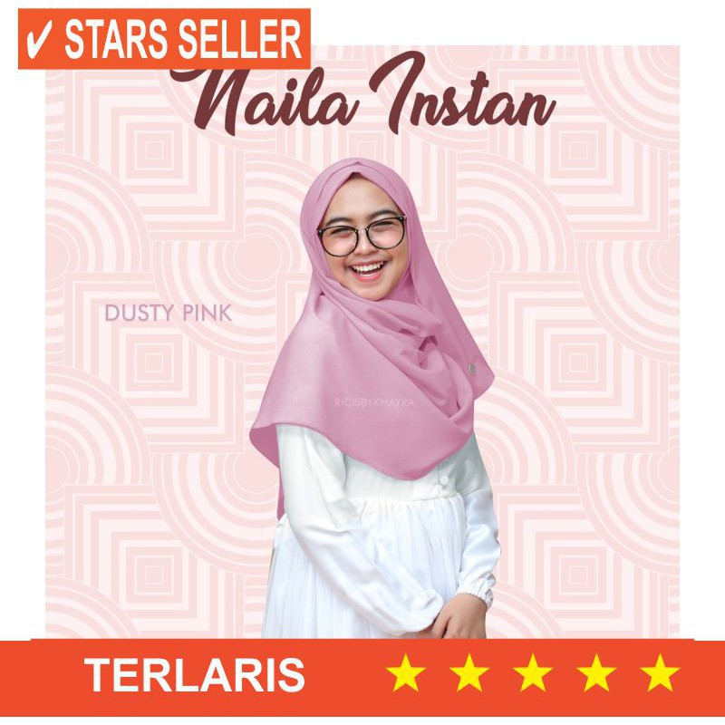 TERBAIK TERMURAH TERBARU TERLARIS HITS VIRAL AHHA ATA HALILINTAR   Hijab Instan NAYLA POLOS
