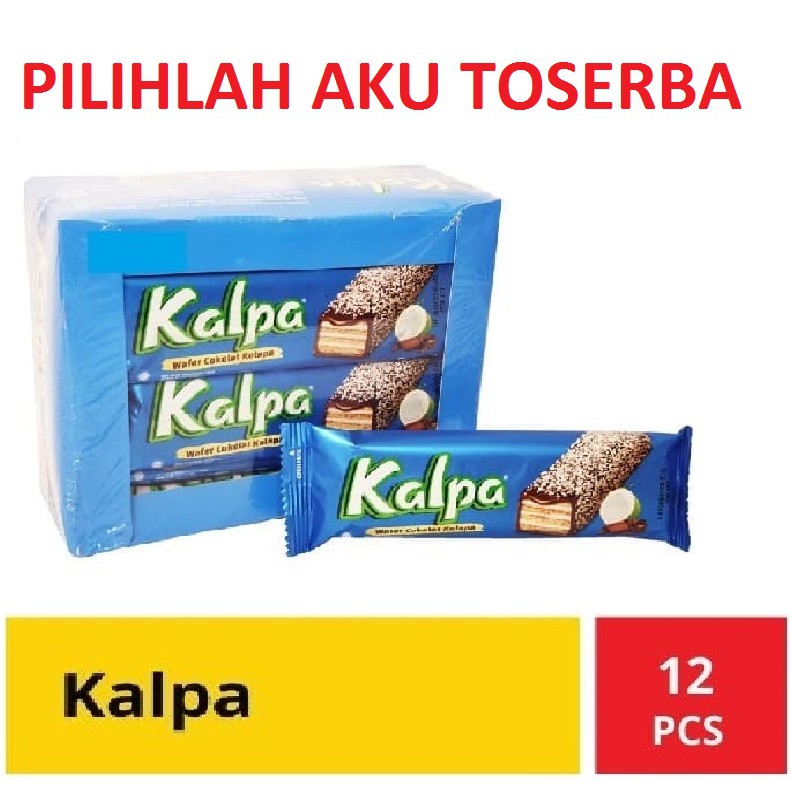 Kalpa Wafer Coklat Kelapa - 1 box isi 12 pcs @22 gr