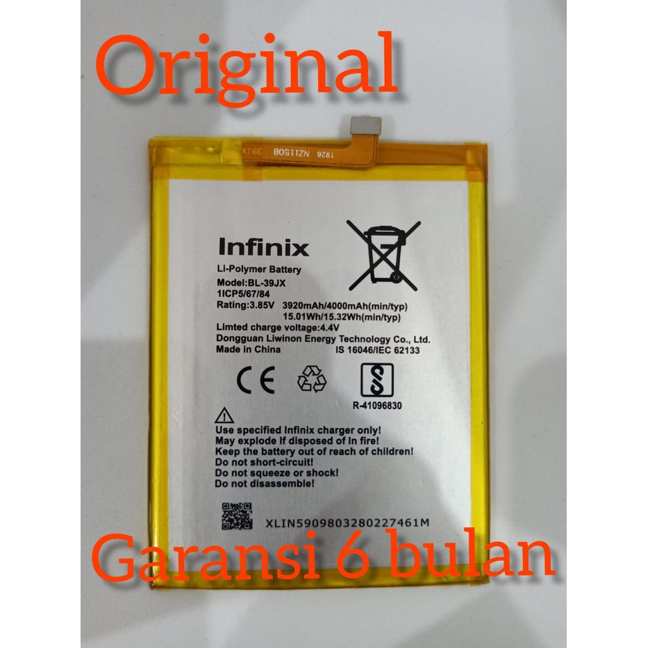 Battery Baterai Batre Batere  BL39JX BL-39JX INFINIX X622 HOT S3X ORIGINAL Factory