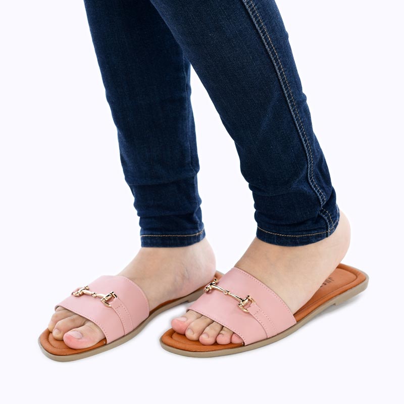 Big sale! Justin Sandal Selop Wanita JH 52 Pink Kombinasi Low Price