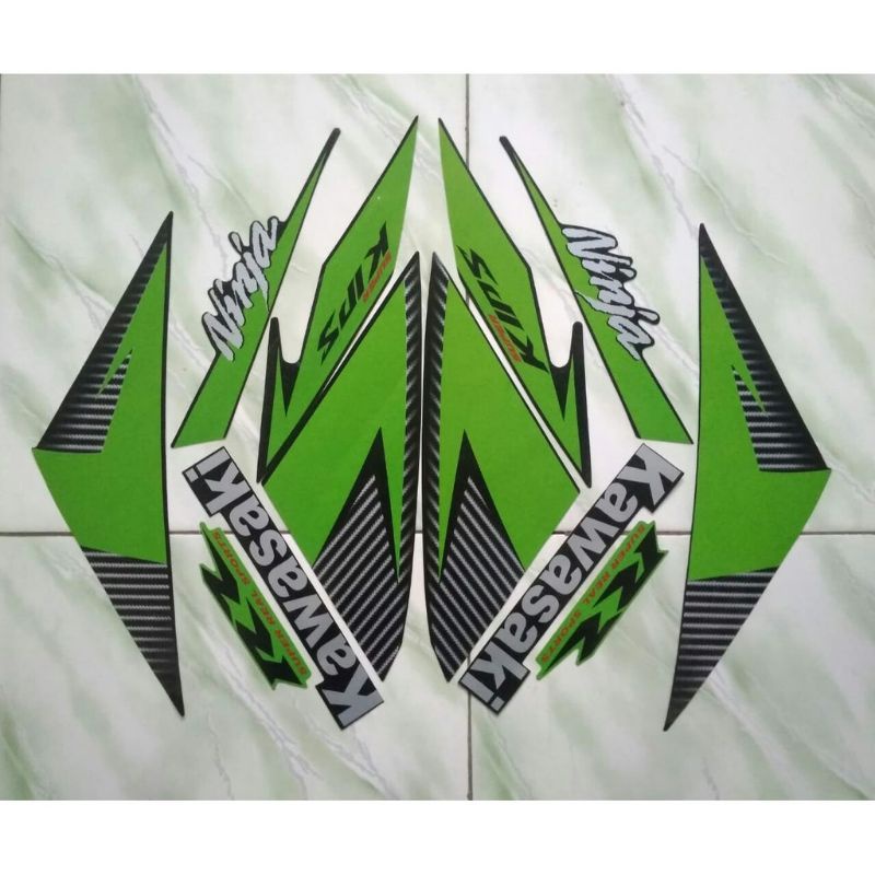 striping ninja rr new 2014 warna hijau