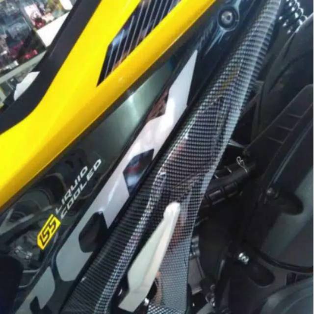 COVER TUTUP FOOTSTEP VARIASI AEROX 155 LAMA CARBON NEMO