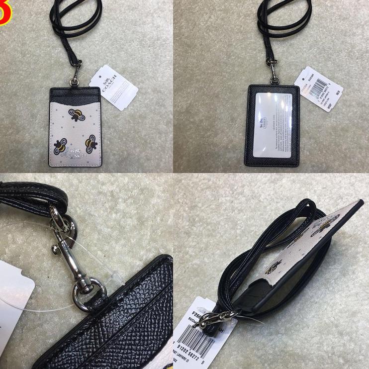 

[KODE G8PDS] card holder / Coach F65573 original/ Kartu kerja /tag / lanyard/ name tag holder/ID Card holder