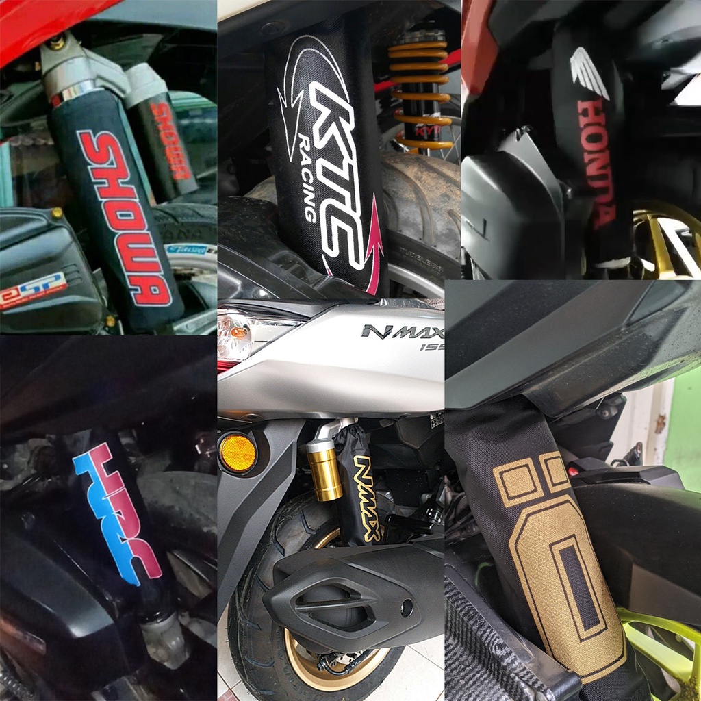 

Sarung shockbreaker, Cover Shock, pelindung shock belakang Sepeda motor universal, Honda, Yamaha, Suzuki, Daytona, RCB, Ohlins, Nmax, Showa, TK Racing, KTC, Aerox