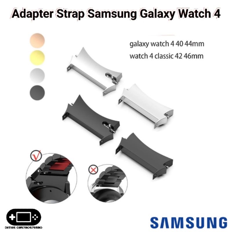 Adapter Strap Samsung Galaxy Watch 4 40mm 42mm 44mm 46mm 20mm