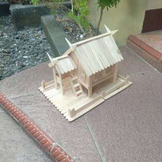55 Contoh Gambar Rumah Joglo Dari Stik Es Krim Terbaik