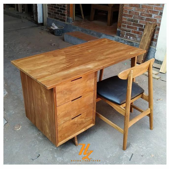 Meja Kantor Minimalis Jati Meja Kerja Kursi Jati Kursi Kantor Jati Everyday_Market31