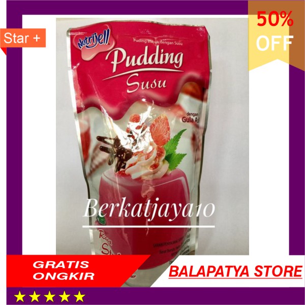 

STOK SISA 9 SAJA ! BURUAN !!! Pudding Susu Nutrijell rasa Stroberi puding nutrijel strawberry 145g