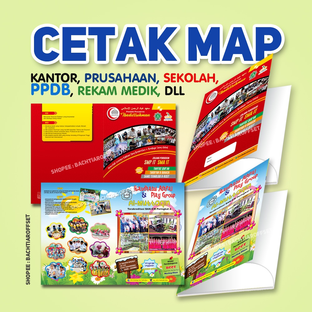 

Cetak Folder, Map Sekolah PPDB, Kantor Prusahaan, Rekam Medik, Notaris, dll + Saku, Siap Pakai