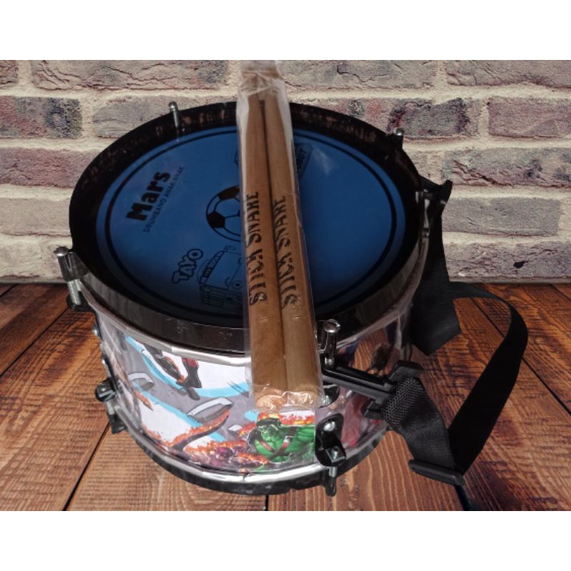 Mainan anak drum band tamborin kecil 20cm alat musik mainan