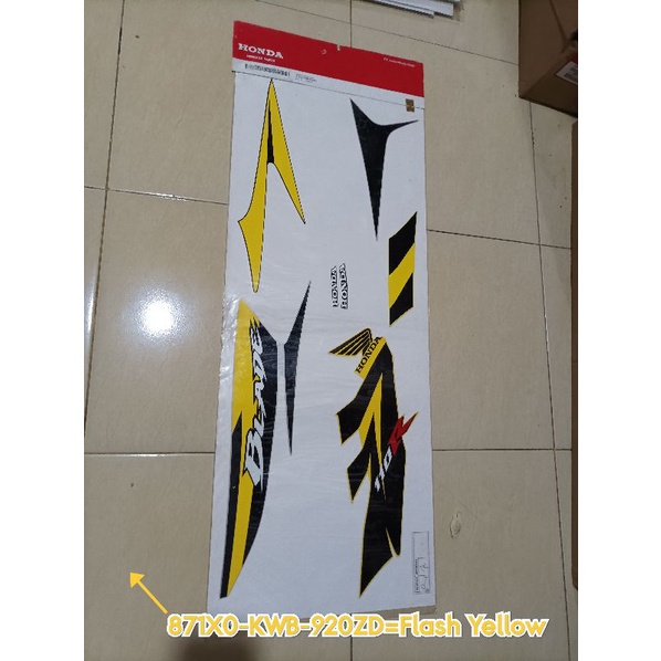 STRIPING BLADE/871X0-KWB-920ZD/FLASH YELLOW/FULL SET