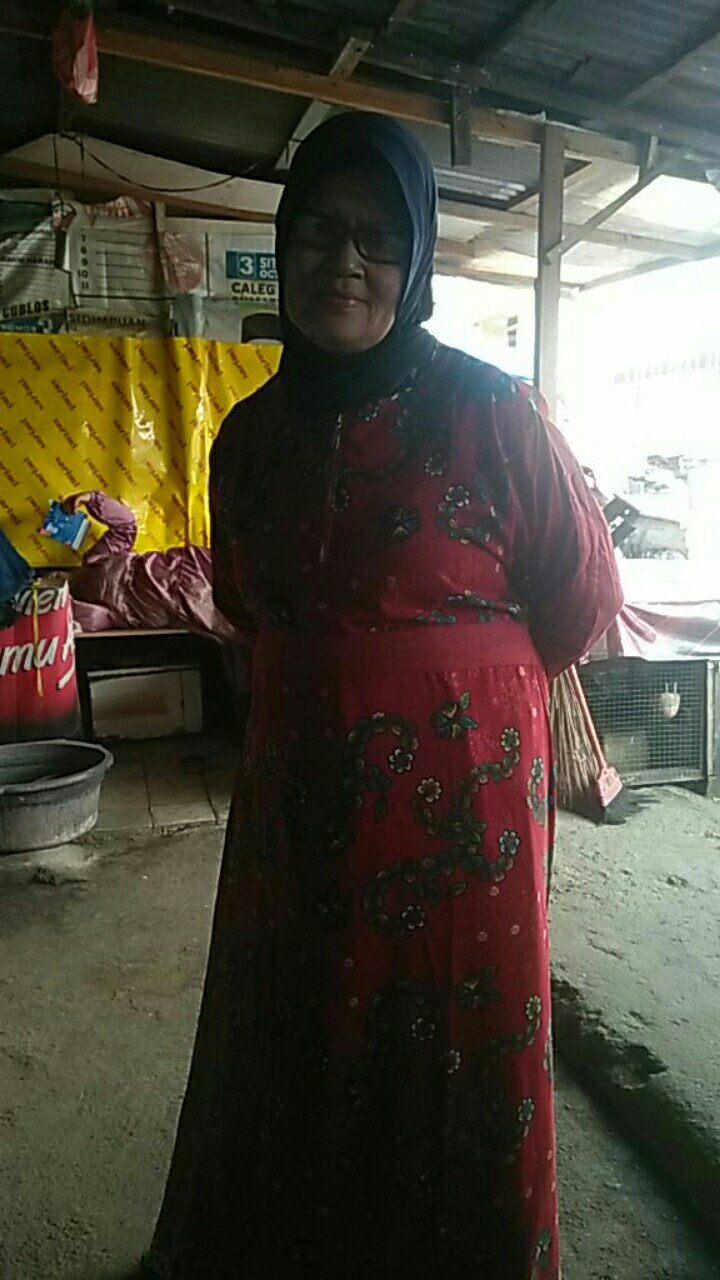 Gamis Batik Merah  4xl Ld 130cm Big Size