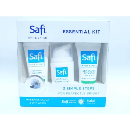 ⭐ BAGUS ⭐ SAFI WHITE EXPERT ESSENTIAL KIT | Cleanser Essence Day Cram Trial Kit