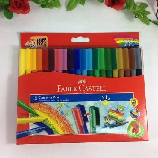 

Set 20 Spidol Faber Castell Connector Pen