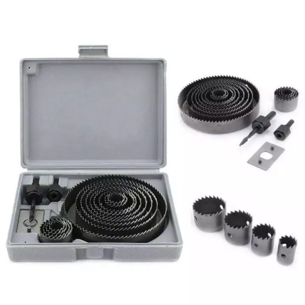 PROMO!!! MATA BOR YUKIDO 16 PCS HOLE SAW SET PELUBANG KAYU 16PCS