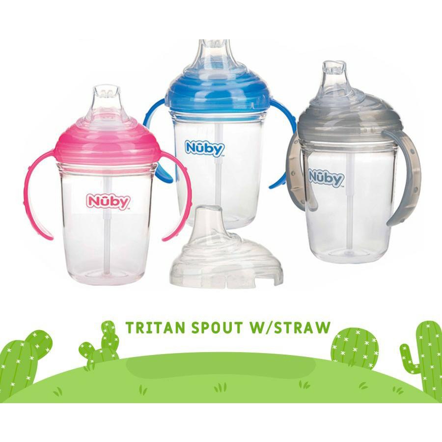 Nuby Tritan Spout With Straw 240ml - 10568