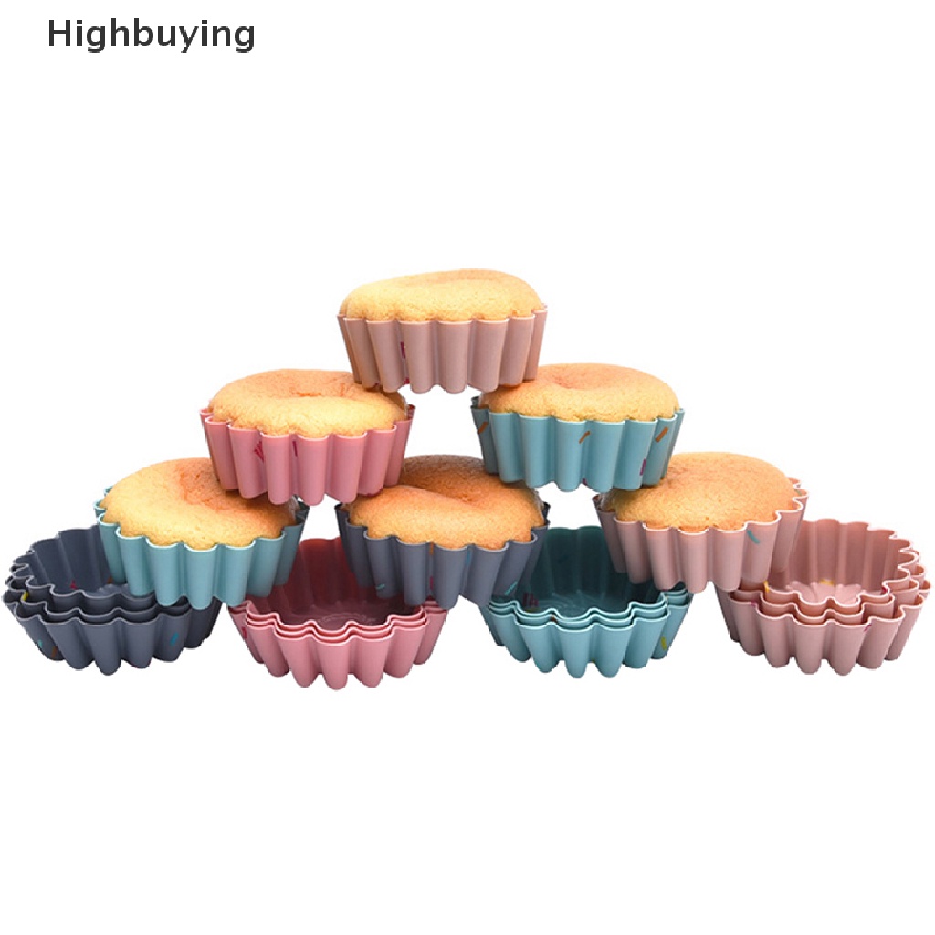 6 Pcs Cetakan Kue Muffin Cupcake Bahan Silikon Food Grade Dapat Digunakan Kembali Untuk Alat Dapur Glory