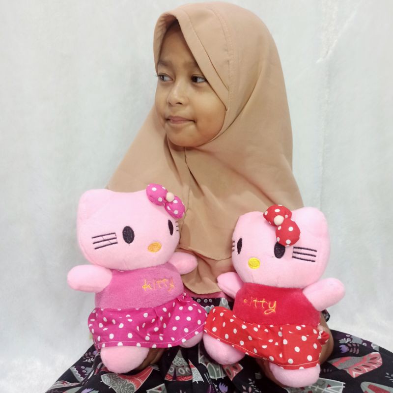 boneka hello Kitty BAJU S MURAH 21cm