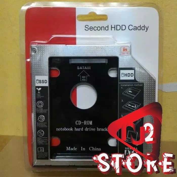 Case Casing hdd ssd pengganti dvd rom laptop power sata hdd caddy 12mm