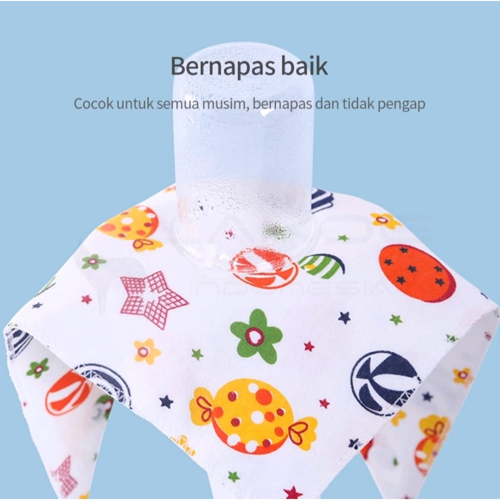 Slaber bayi Segitiga Celemek Makan Bayi Slabber Bib Bayi Tebal Double Kniit Celemek Air Liur