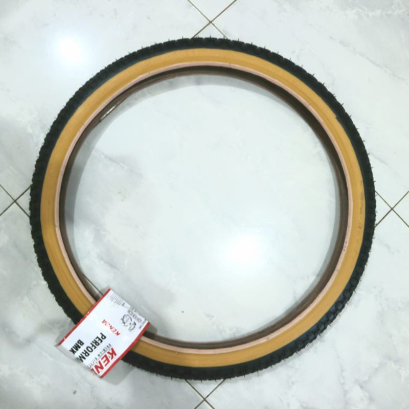 COD BAN LUAR SEPEDA 20 X 1.75 KENDA LIST KUNING UNTUK SEPEDA BMX MINION SELI