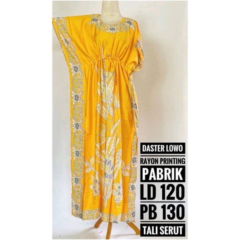 DASTER LOWO TALI SERUT BAHAN RAYON PRINTING PABRIK
